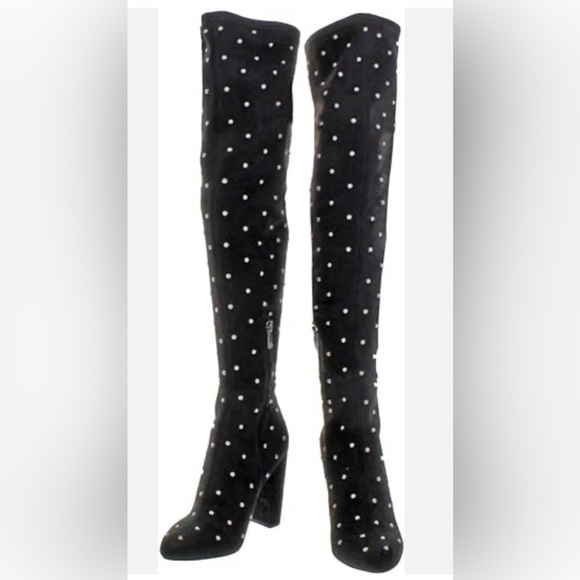 Jessica Simpson Studded Over-the-Knee Faux Suede Boot - Picture 2 of 14